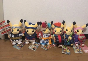 Pokemon Center Tohoku Pikachu Festival Plush Doll Toy Set of 6 Limited Edition  - Picture 1 of 7