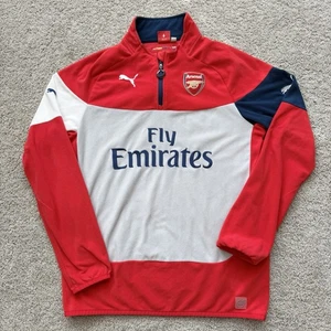 ARSENAL LONDON 2014 2015 TRAINING FOOTBALL SOCCER FLEECE PULLOVER PUMA GR. L - Bild 1 von 10
