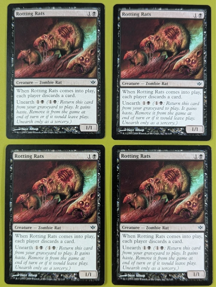 Rotting Rats x4 Conflux 4x Playset Magic the Gathering MTG - Image 1 of 1