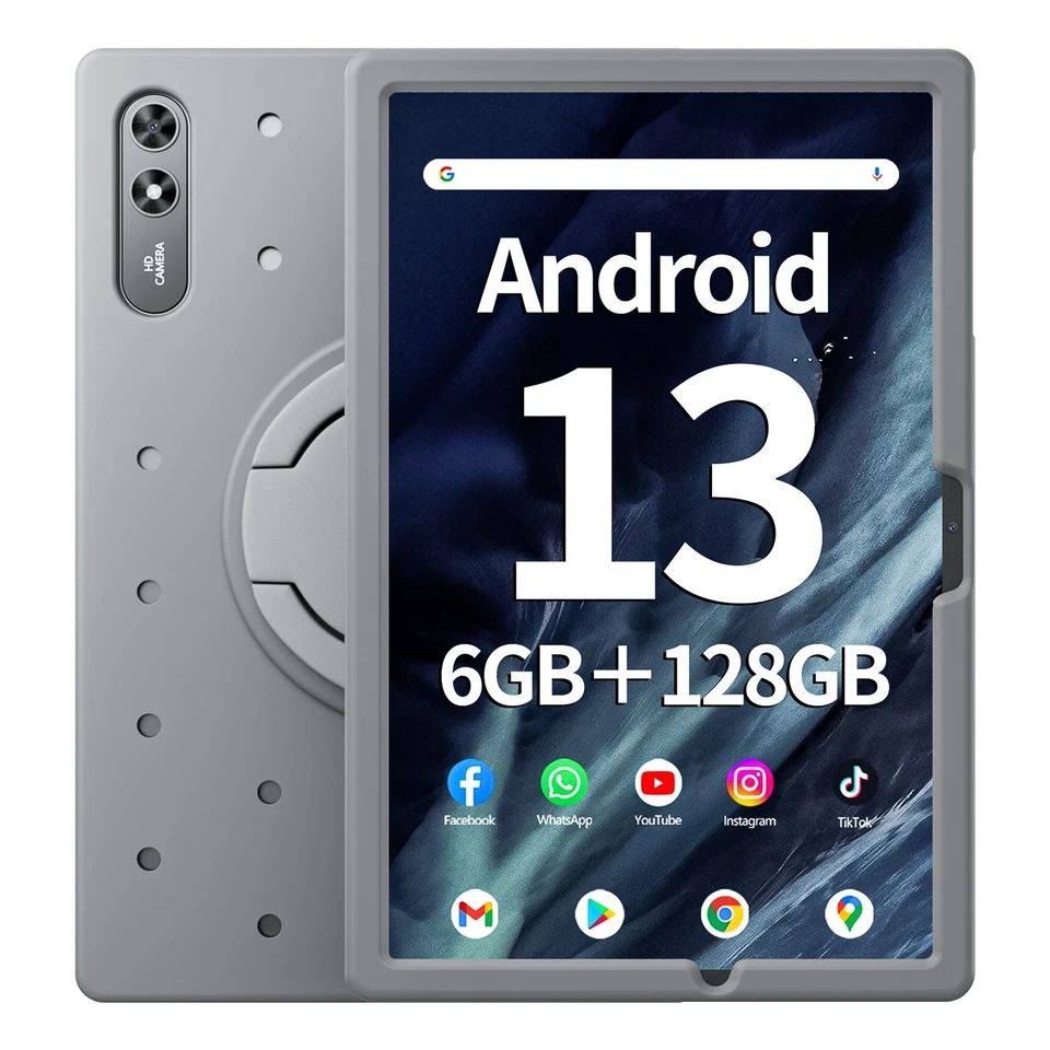 SGIN 10,51" Tablet Android 13 6GB RAM 128GB ROM Octa-Core 2,0Ghz Dual Kamera - Bild 1 von 4