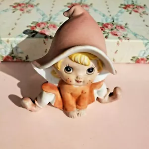 Vintage Homeco 5213 Pixie, Fairy, Elf Sweet Little Pink Poppette Girl - Picture 1 of 4