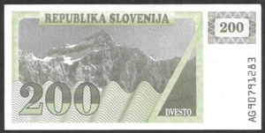 SLOVENIA 200 Tolar banknote, 200 tolarjev, 1990, circulated (AG 90791283) - Picture 1 of 4