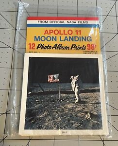 Apollo 11 Moon Landing 12 Color Photo Prints  Complete Set 1969 NASA - MINT