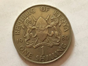 Republik Kenia Münze 1 Schilling 1980 - Bild 1 von 2