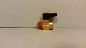 Brass Air Compressor Tank Mini Ball Valve Petcock Water Drain 1/4" Inch Male NPT - Picture 1 of 5