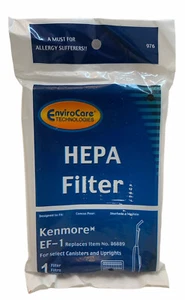 EnviroCare Replacement HEPA Vacuum Filter for Kenmore EF-1 for Select Canisters - Picture 1 of 2