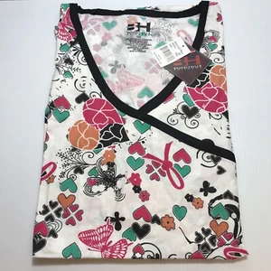 Beverly Hills Uniforms Plus Size Scrub Top, Style #504W, Print #605, 3XL-5XL - Picture 1 of 1