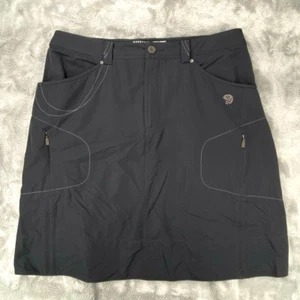 Mountain Hardwear Womens Skirt 10 La Strada Cargo Hiking Outdoor Gorpcore Black - Picture 1 of 7