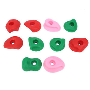 (S)10pcs Climbing Holds MultiColored Large Rock Climbing Holds Outdoor Large .g