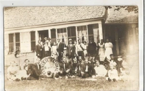 RPPC NEWPORT NEW HAMPSHIRE REAL PHOTO POSTCARD FINNISH NATIONAL BAND FINLAND DOG - Picture 1 of 1