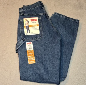 NWT Wrangler Five Star Carpenter Denim Blue Jeans Workwear - Men's Size 30 x 32 - Picture 1 of 14