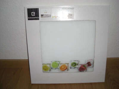 Eurographics Memo Board 30 x 30 cm Glas-Magnettafel Eiswürfel Obst - Bild 1 von 4