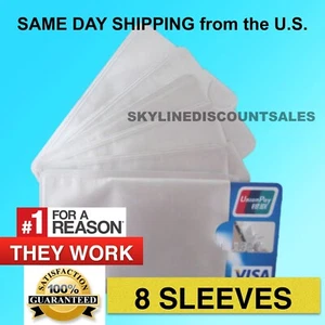 8 Pack HiGh Level RFID Blocking Aluminum Safety Sleeve Credit Card Protector - Picture 1 of 1