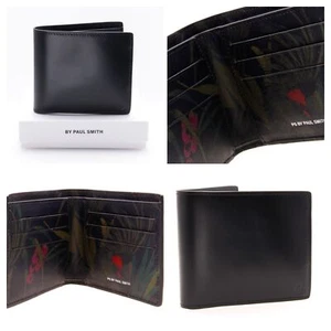 BNIB PAUL SMITH WALLET - BLACK 'AMAZONICA' LEATHER WALLET RRP £245 - Picture 1 of 6