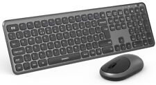 Seenda Wireless Keyboard and Mouse Set, 2.4G USB Ultra Slim Full-size...