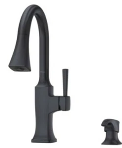 Pfister Kroft Kitchen Pulldown Faucet in Black F-529-7KFB - Picture 1 of 2