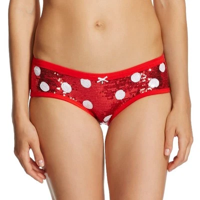 New! Women's Sequin Hipster Panty Red - Xhilaration™ Valentines - Image 1 of 2