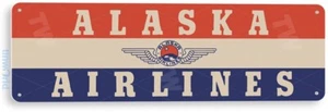 Letrero de aviación retro aeropuerto de Alaska Airlines D144 - Imagen 1 de 3