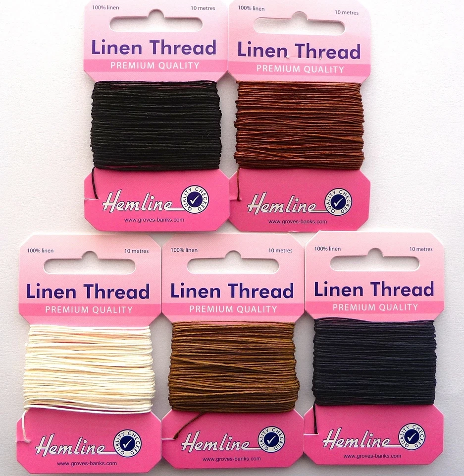 10m Hemline 100% Linen Thread Sewing Mending Saddlery Canvas & Upholstery Repair - Image 1 of 1