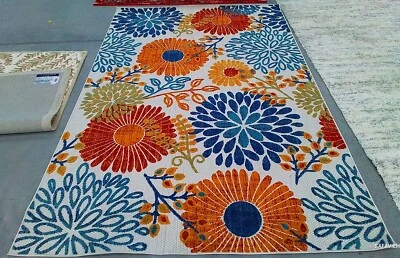 CREME / RED 6'-0" x 9'-0" Back Stain Rug, Reduced Price 1172773837 CBN832A-6 - Image 1 of 4