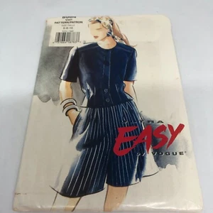 VOGUE sewing Pattern 8964 Summer Jacket top, Wide leg shorts, Size 6-8-10 UNCUT - Picture 1 of 6