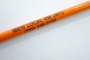 Advertising Pencil IBEW Local 456 JATC Union Orange Pencil Electrical Worker - Picture 1 of 4