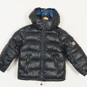 MONCLER Kids Puffer Jacket 4 Years 104 Cm Black Insulated Down Fill Polyamide - Picture 1 of 12