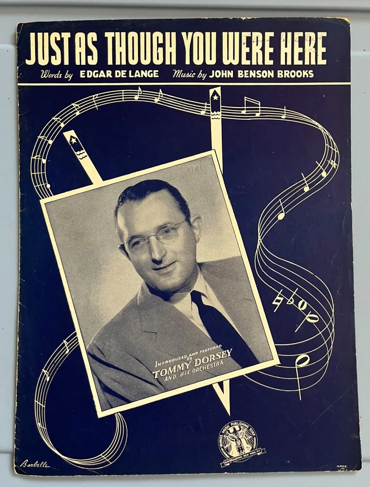 Partituras vintage 1942, Just As Though You Were Here - Imagem 1 de 4