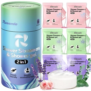 Shower Steamers Aromatherapy 6 Pack - Birthday Gifts for Women, 2-In-1 Shower St - Picture 1 of 12