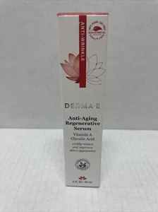 New- DERMA E Anti-Aging Regenerative Serum 2 fl oz (60 mL) Exp 5/2026 - Picture 1 of 5