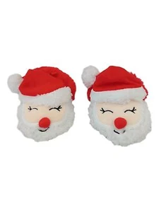 Infant & Toddler Boys Fuzzy Santa Christmas Baby Slippers House Shoes - Picture 1 of 1