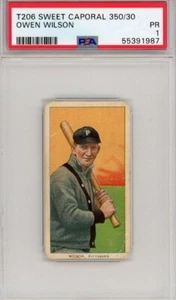 T206 Sweet Caporal 350/30 Owen Wilson PSA 1 - Picture 1 of 2