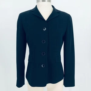 Ann Taylor Women's Blazer Jacket Dark Blue Size 2 Petites Button Classic - Picture 1 of 7