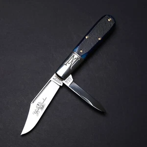 Great Eastern Cutlery GEC 77 Northfield Yankee Barlow - Blueberry Sawcut Bone - Picture 1 of 9