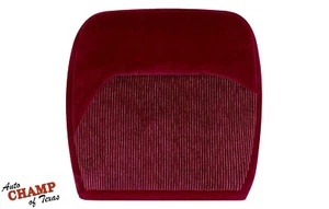 1994 F250 XLT 7.3L Power Stroke Turbo Diesel -Driver Bottom Cloth Seat Cover Red - Picture 1 of 14