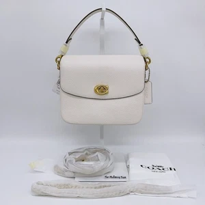 Coach 88346 Cassie Crossbody 19 Leather Chalk Chain Shoulder Bag Crossbody $295 - Picture 1 of 20