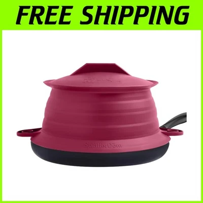 Versatile Silicone Cooking Splatter Guard with 10” Lid – Gourmet Home Essential - Image 1 of 4