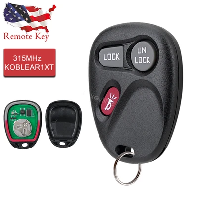 For 2002 Chevrolet Avalanche 1500 2500 Remote Keyless Entry Key Fob KOBLEAR1XT - Image 1 of 4