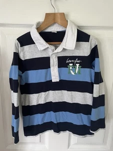 Tu boys striped long sleeve top With Collar 5/6 years - Picture 1 of 4