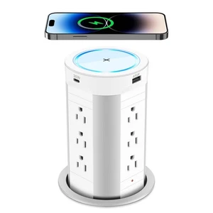 4-inch Pop Up Countertop Outlet with 15W Wireless Charger,Max 45W Power Deliv... - Bild 1 von 8