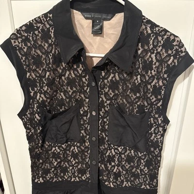 Marc By Marc Jacobs XS 2 кружева официальный шелковый комбинезон - Изображение 1 из 4