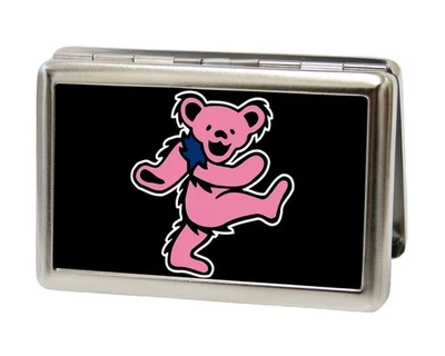 Buckle-Down Metal Wallet-Dancing Bear Fcg Black/Pink One Size Multicolor - Image 1 of 4