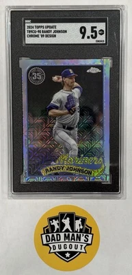 2024 Topps Update Randy Johnson ‘89 Chrome Silv. Pack Refractor T89CU-90 SGC 9.5 - Image 1 of 2