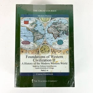Great Courses The Foundations of Western Civilization 8 DVDs + Guidebook Sealed - Picture 1 of 2