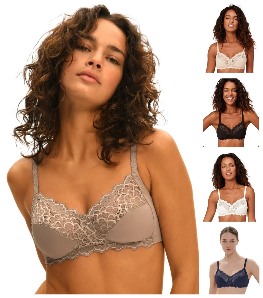 Simone Perele Caresse Bra Full Soft Cup Wireless Womens Luxury Lingerie 12A210