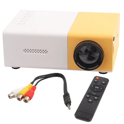 Mini Stylish Home Theater Portable LED Projector High Definition Support 1080 FG - Image 1 of 4