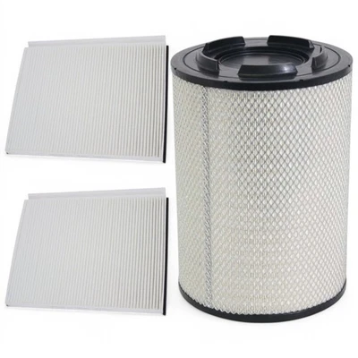 Filtros de aire del motor + Kit de 2 filtros de aire de cabina para camión Volvo VHD VNL VNR VAH Foto 1 de 4