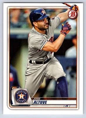 2020 Bowman Base # 88 - Jose Altuve - Houston Astros - Image 1 of 2