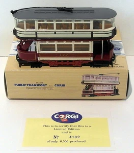Corgi 1/76 Scale Diecast 97268 - Double Deck Tram - London County Council - Picture 1 of 2