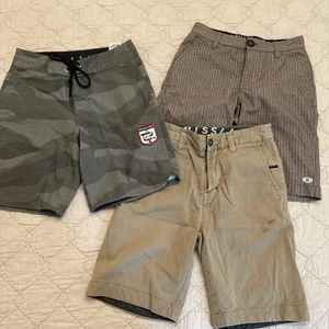 Vissla Billabong Lot Of 3 Boys Shorts 22-24 Waist - Picture 1 of 15